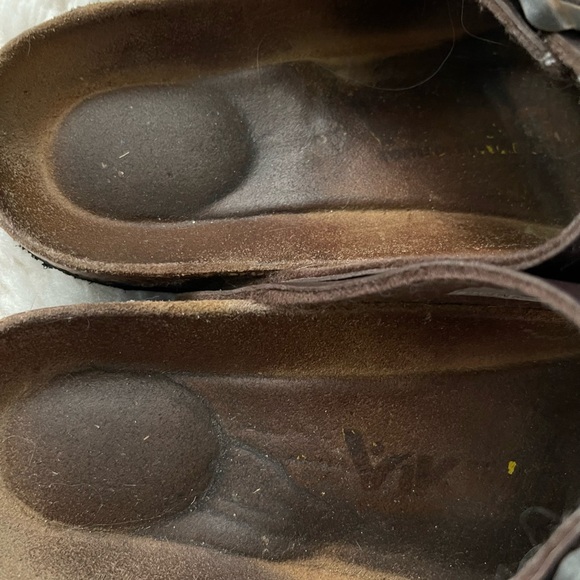 Viking Brown Leather Slide Sandals Size 6.5 - Picture 6 of 8